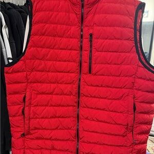 Banana Republic Red Puffer Vest Mens Size Large